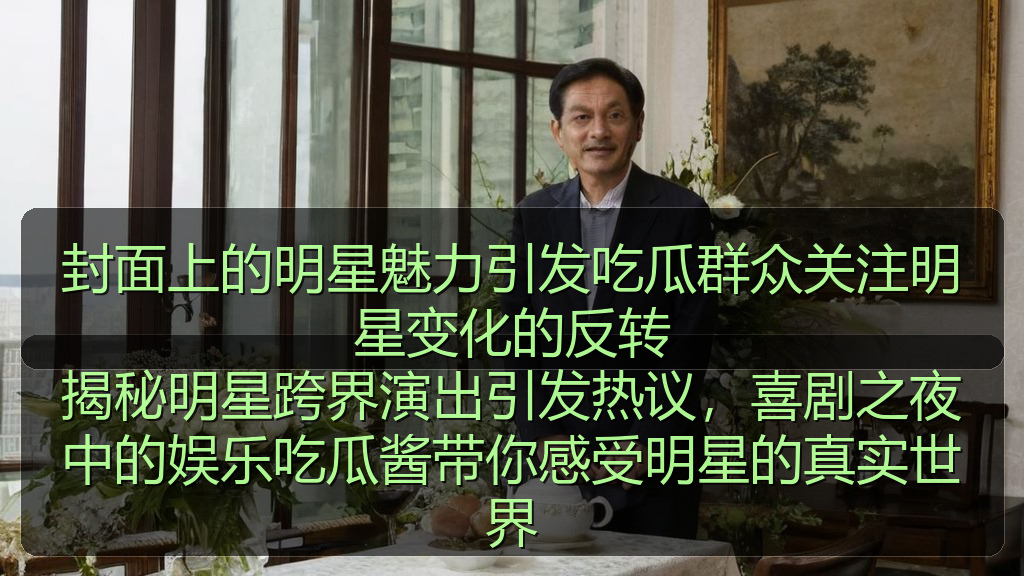 封面上的明星魅力引发吃瓜群众关注明星变化的反转