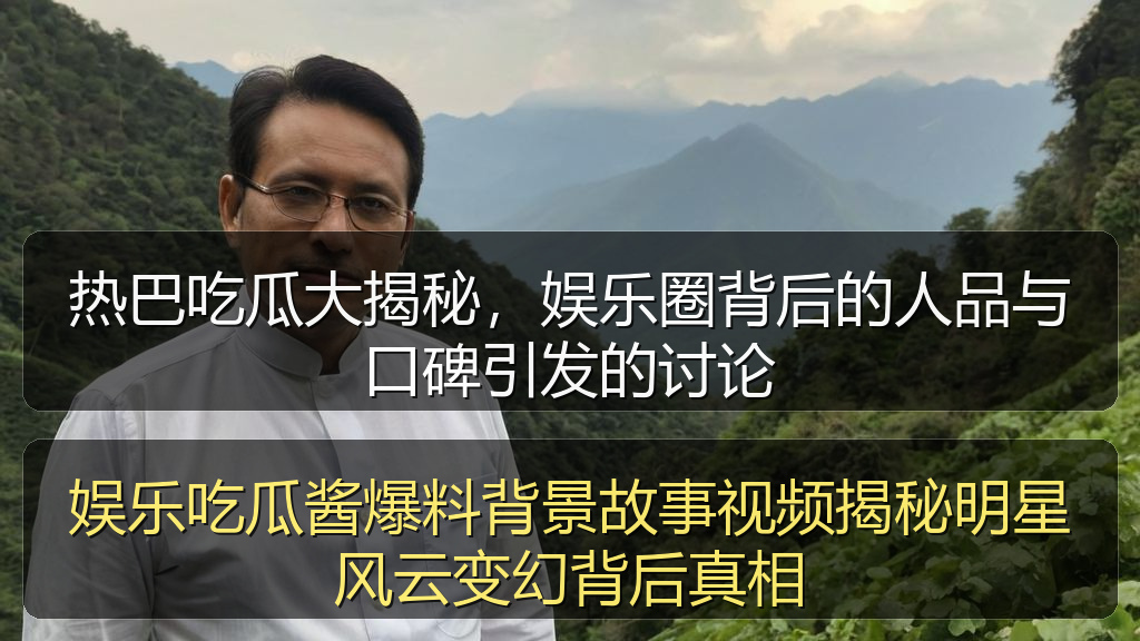 热巴吃瓜大揭秘，娱乐圈背后的人品与口碑引发的讨论
