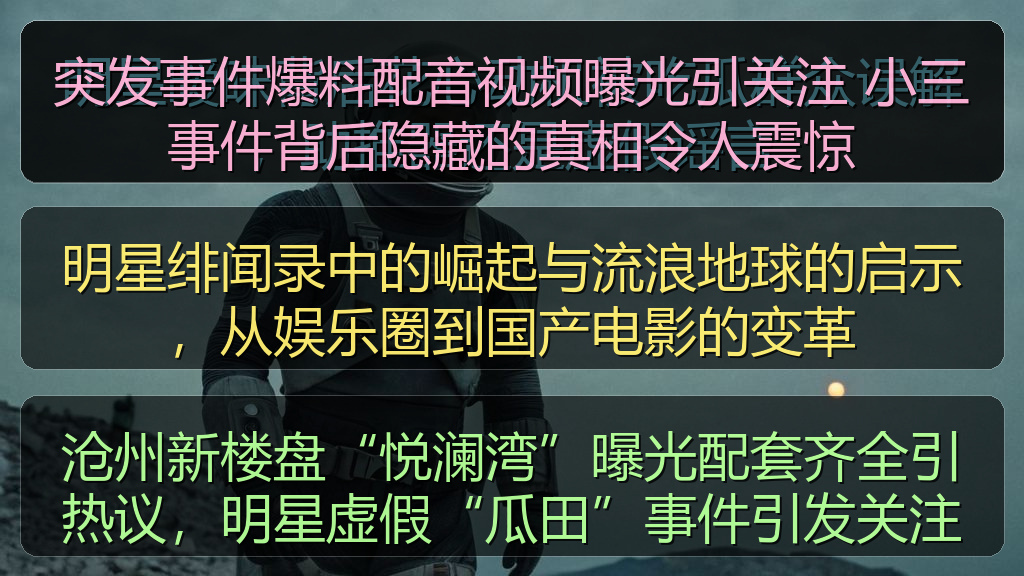 突发事件爆料配音视频曝光引关注 小三事件背后隐藏的真相令人震惊